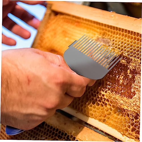BESPORTBLE Plastic Handle Honey Scraper Tool Honeycomb Uncapping Fork for Beekeper Gifts Bee Keeping Essential