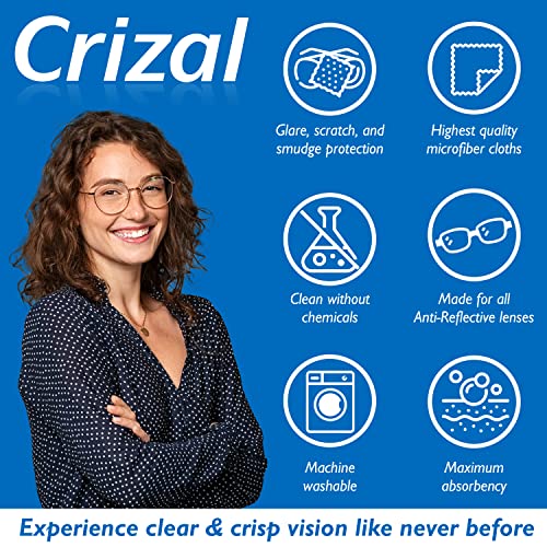 Crizal Eyeglass Lens Cleaning Kit – 2 Pack (2oz Spray + Microfiber Cloth) – Designed & Tested for AR-Coated Lenses – Complete Lens Care System - color: 2oz Spray W/Cloth, 2 Pack