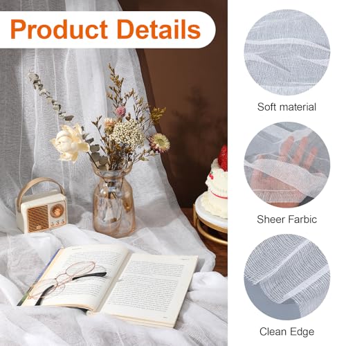 Cheesecloth Roll, 70 Yard Grade 50 Cheese Cloths for Straining, Reusable Unbleached Cotton Cheesecloth Bulk for Cooking Baking Juicing Cheese Making Wedding Decor, White