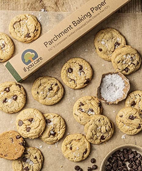 If You Care Parchment Baking Paper 70 Sq Ft Roll, Unbleached, Chlorine Free, Greaseproof, Silicone Coated, Standard Size, Fits 13 Inch Pans (Pack of 2) - size: 2 Boxes (140 Sq Ft Total)