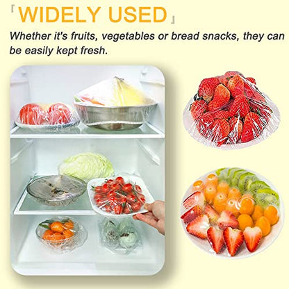 HangYu 200Pcs Bowl Covers Elastic Food Fresh Keeping Bag Dish Sealing Wrap Covers Sourdough Bread Proofing Basket Banneton Lids
