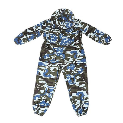 Beekeeping Suit for Beginners - Polyester Beekeepers Suit with Veil Hood and Removable Hat, Full Body Protection for Safe Beekeeping Activities