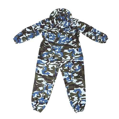 Beekeeping Suit for Beginners - Polyester Beekeepers Suit with Veil Hood and Removable Hat, Full Body Protection for Safe Beekeeping Activities