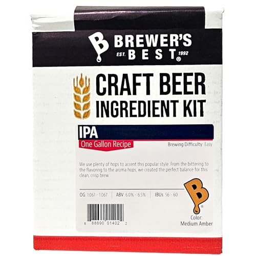 Brewer's Best One Gallon Home Brew Beer Ingredient Kit (IPA (India Pale Ale))