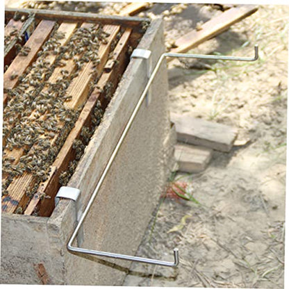 UPKOCH Tool Stand Hanger Holder Honey Frame Holder Stainless Steel Hive Frame Holder Beehive Hanger Beekeeping Tools Support Frame Bracket Stainless Steel Silver Shelf Honey Frames