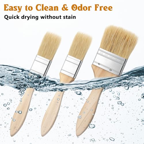 3 PCS Pastry Brush for Baking Basting Brush for Cooking Butter Brushes for Cooking BBQ Kitchen Baking Brushes Oil-Brush for Oil Sauce, Butter, Sauce