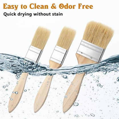 3 PCS Pastry Brush for Baking Basting Brush for Cooking Butter Brushes for Cooking BBQ Kitchen Baking Brushes Oil-Brush for Oil Sauce, Butter, Sauce