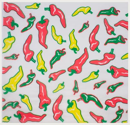 MADE IN USA 1,000 Sheets of Grease-Resistant Food Grade Waxed Kraft Deli Tissue Paper, 12" X 12" (Jalapeno Print) - color: Jalapeno Print