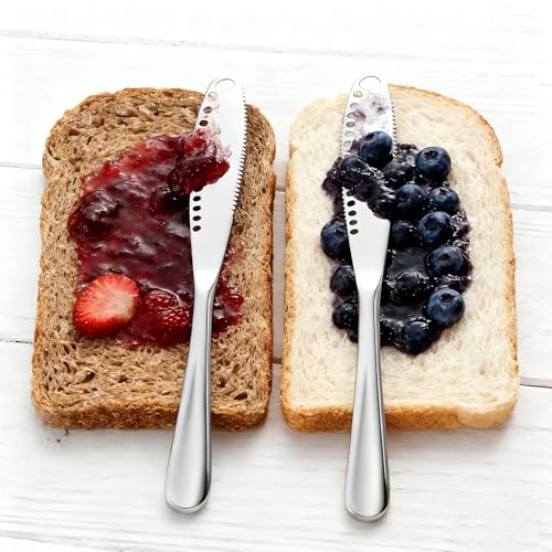 Butter Knife, 3 In 1 Stainless Steel Butter Spreader, Kitchen Knife Gadget For Cutting And Spreading Butter Cheese Jam