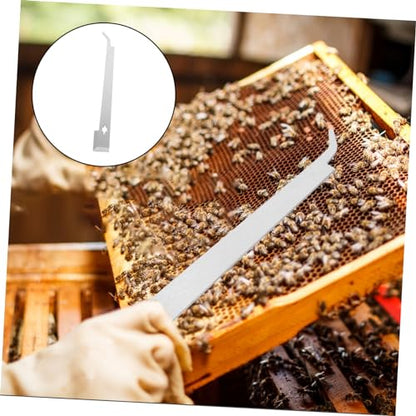 BESPORTBLE 5pcs Stainless Steel Hive Tool Bee Frame Lifter Curved Head Scraper Beehive Scraper Beekeeping Tool for Beekeepers