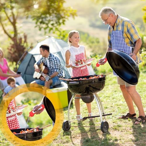 Xuhal 12 Pcs Digital Meat Thermometer with Probe Waterproof Instant Read Foldable Food Thermometer with Magnet for Kitchen Grilling Cooking Turkey Baking BBQ(Black, Red, White) - color: Black, Red, White