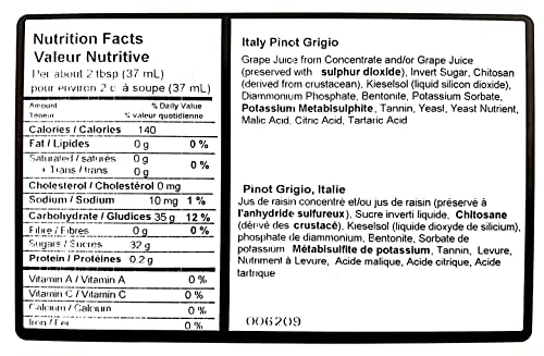 Wild Grapes Premium DIY Wine Making Kits - Pinot Grigio Style - Wine Making Supplies Included - All-in-One Kit Makes Up to 30 x 750mL Bottles, 6 Gallons of Wine