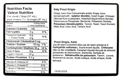 Wild Grapes Premium DIY Wine Making Kits - Pinot Grigio Style - Wine Making Supplies Included - All-in-One Kit Makes Up to 30 x 750mL Bottles, 6 Gallons of Wine