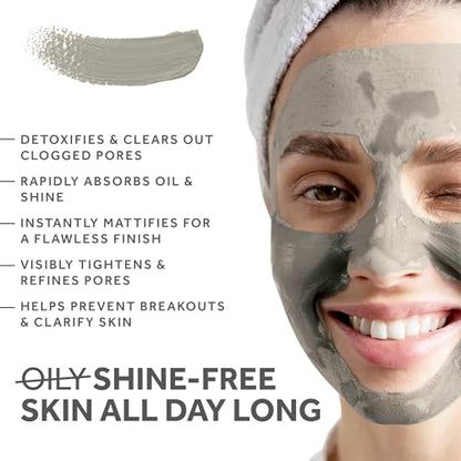 Bentonite Clay Food Grade Powder 2 Lb - Pore Cleansing, Face & Hair Mask | Fossil Power - 100% Sodium Bentonite Clay - Draws Out Impurities for Hair, Face & Bath Soak - Also for Toothpaste & Deodorant - size: 32 Ounce (Pack of 1)