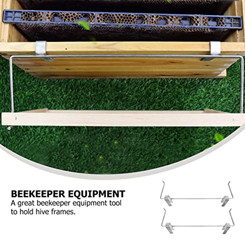Hemoton 4 pcs Beekeeping Frame Holder Brackets Beehive Frame Supports Bee Hive Maintenance Honey Harvesting