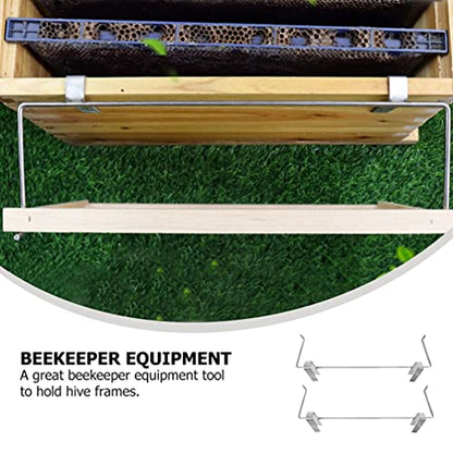 Hemoton 4 pcs Beekeeping Frame Holder Brackets Beehive Frame Supports Bee Hive Maintenance Honey Harvesting