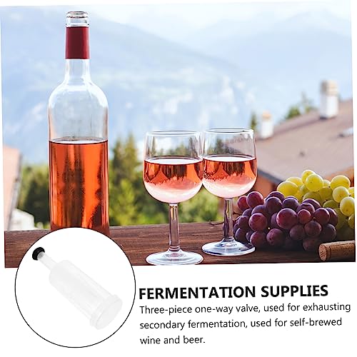 3-Piece Air Locks Silicone Stoppers for Wine Fermentation Sturdy and Easy to Use Brewing Supplies for Homebrewers