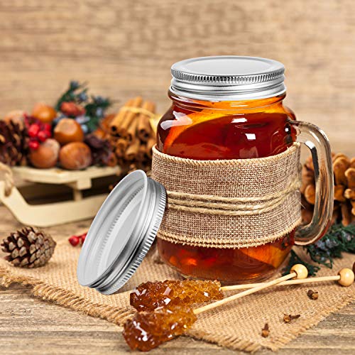 Chuangdi 30 Packs Mason Jar Lids Bulk Regular Mouth Canning Lids Leak Proof Secure Mason Storage Solid Caps(Silver,Steel) - color: Silver
