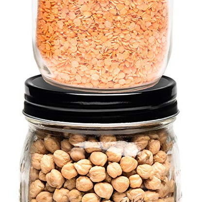 AllSpice Rust-Proof Narrow Mouth Aluminum Metal Mason Jar Lids Leak-Proof 12-Pack (White Narrow) - color: White, size: Narrow Mouth