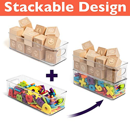 ClearSpace Plastic Pantry Organization and Food Storage Bin – Great Kitchen Organization and Kitchen Storage – Fridge Organizer Bins, Pantry Storage – 6 Pack - size: 6 Pack