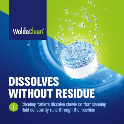 WoldoClean 2-Phase Cleaning Tablets (25 Count, 3.5g) - Compatible with Jura Automatic Coffee Machines E8, S8, Z10, J8, ENA & GIGA, Blue & White Formula, Cleans & Seals, Individually Sealed - size: 25 Count (Pack of 1)