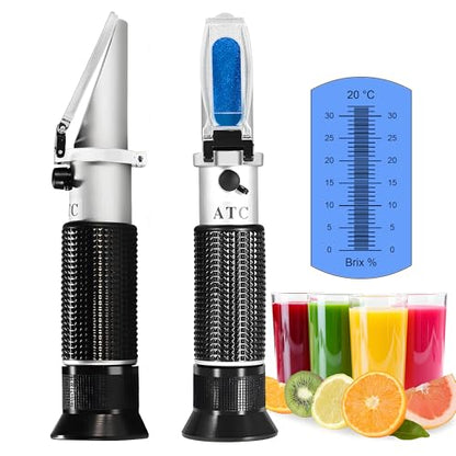 0-32% Brix Meter Refractometer,V-Resourcing Portable Hand Held Refractometer for Sugar Content Test - color: Brix Refractometer ( 0-32% )