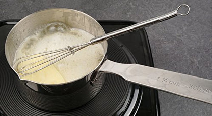 RSVP International Endurance Stainless Steel Measuring Pan Scoop, 1 1/2 Cups | Dry or Liquid | Baking or Cooking | Perfect for Feeding Pets, Cat Dog Food, Bird Seed, etc. | Dishwasher Safe, Blue - size: 1 1/2 Cups