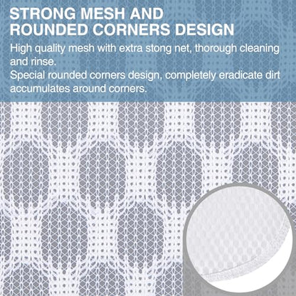 3 pcs Durable Honeycomb Mesh Laundry Bags for Delicates 16" x 19" (2 Large) 12" x 15" (1 Medium) - size: 2 Large X 1 Medium