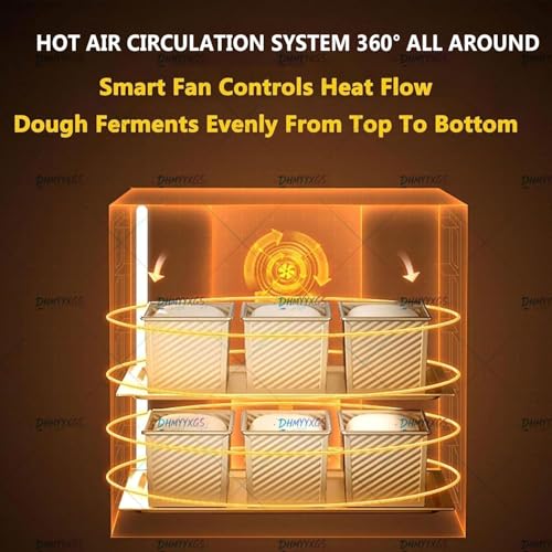 QIANG 100L Household Dough Proofer Bread Fermentation Machine | Humidity Temperature Control | Even Fermentation | Stainless Steel | for Sourdough Pizza Pastry Yogurt Natto