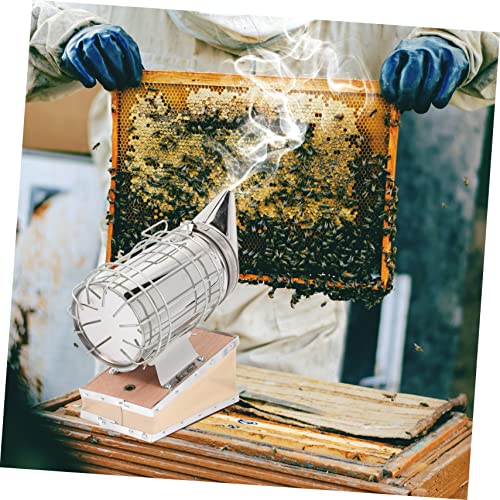 Totority Beekeeping Tool Smoker Gun Beehive Smoker Heat Shield Bee Keeping Tools for Apiculture