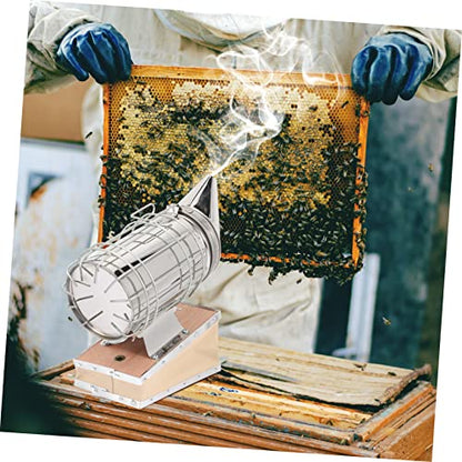 Totority Beekeeping Tool Smoker Gun Beehive Smoker Heat Shield Bee Keeping Tools for Apiculture