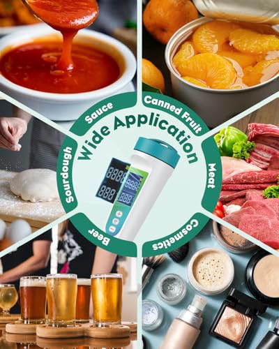 Pawfly Digital pH Meter for Food High Accuracy pH Tester for Sourdough and Bread, Food pH Meter for Fermentation pH Test Pen for Fermenting, Sausage, Canning, Meat, Cheese and Water