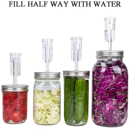 3-Piece Airlock Kit for Fermentation - Silicone Grommets for Brewing, Wine Making, and Preserving(1pcs)(Clear Grommet) - size: Clear Grommet
