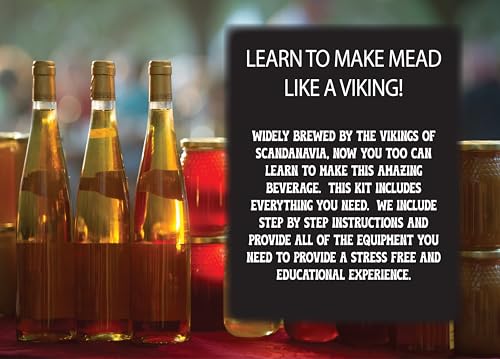 Mead Making Kit - Reusable Fermentation Kit - Make Honey Wine at Home - Great Gift Ideas