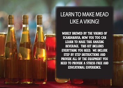 Mead Making Kit - Reusable Fermentation Kit - Make Honey Wine at Home - Great Gift Ideas