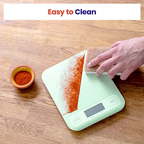 Etekcity Food Kitchen Scale, Digital Grams and Ounces for Weight Loss, Baking, Cooking, Keto and Meal Prep, Large, Green - color: Green