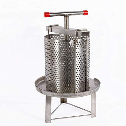Manual Honey Press Wax Presser, Stainless Steel Press Honey Presser Beeswax Extractor Mesh Honey Press Machine, Manual Mesh Honey Wax Press Beekeeping Presser Tool Household Beekeeping