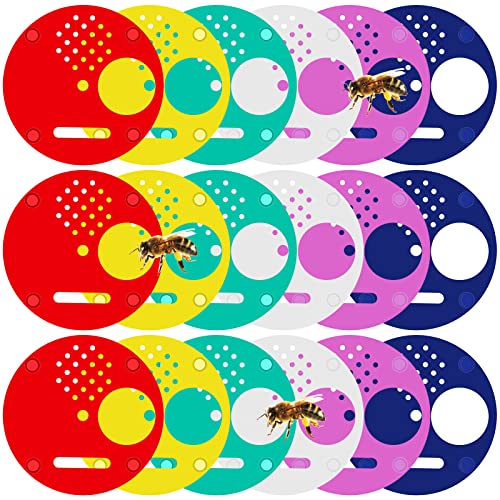 60 Pcs Plastic Bee Hive Box Entrance Gate 2.68 Inch Entrance Disc Bee Nest Door Round Beehives Vents for Swarm Traps Horizontal Hives Beekeeping Equipment Beehive Tool