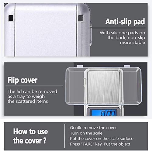 Digital Pocket Scale, 500g Capacity High Precision Balance of 0.01g, Mini Electronic Grams Reloading Scale, Food Scale, Jewelry Scale, Kitchen Scale - style: 2pcs