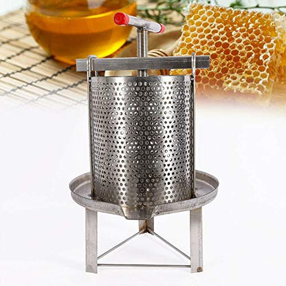 Manual Honey Press Extractor Household Honey Press Mesh Tool Stainless Steel Mesh Wax Press Beekeeping Tool