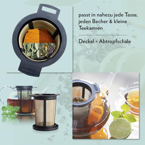 Finum Reusable Stainless Steel Coffee and Tea Infusing Mesh Brewing Basket, Large, Black - color: Black, size: Large, style: Brewing Basket