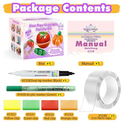 Nano Tape Squishy Kit DIY Vegetables - color: Nano Tape Vegetables