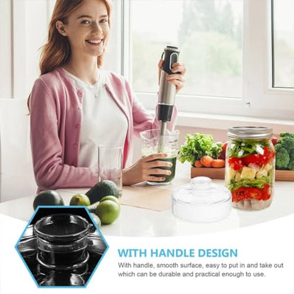 2 Pcs Fermentation Glass Weights for Wide Mouth Jars - Pickle Bottles with Sealing Lids for Efficient Fermenting - Durable, Transparent Fermenting Lids and Weights for Sauerkraut, Kimchi