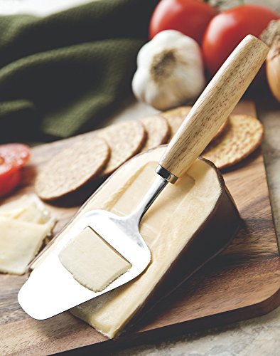 Fox Run Cheese Slicer, 8" Stainless Steel Cheese Plane With Wood Handle - size: 8"