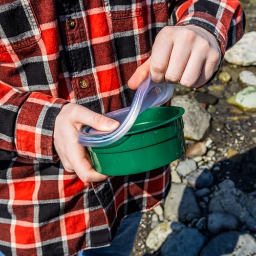 ASR Outdoor Gold Rush Sifting Screen Classifier Container Mini 6 Inch (0 Holes per Square Inch) - size: Container w/ Lid