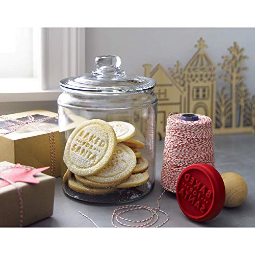 Le'raze Glass Canister Set for Kitchen Counter + Labels & Marker - Set of 2 - Glass Cookie Jars with Airtight Lids - Food Storage Containers with Lids Airtight for Pantry - Flour, Sugar, Coffee, etc.