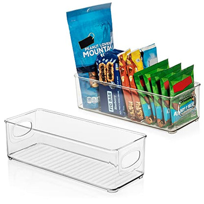 ClearSpace Plastic Pantry Organization and Food Storage Bin – Great Kitchen Organization and Kitchen Storage – Fridge Organizer Bins, Pantry Storage – 6 Pack - size: 6 Pack