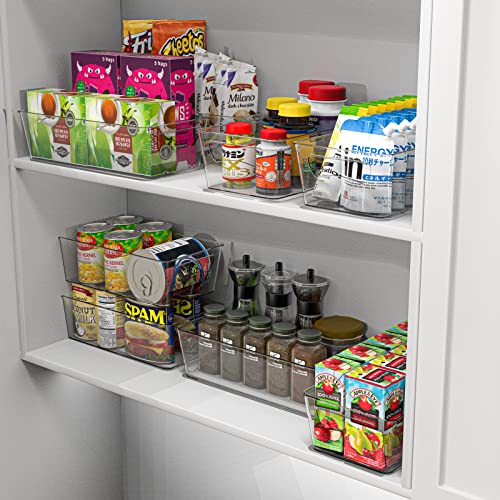 Simple Houseware Clear Fridge Organizer Bin Storage (12"x6"x3.4") - size: 1 Pack - 12 x 6 x 3.4