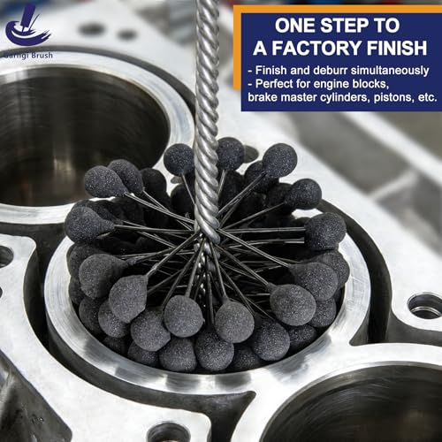 Garhgi 2.685"(68mm) Cylinder Honing Tool, 320 Grit SC Abrasive Balls for 2-5/8" Automotive Motor Engine Brake Rotor Bore Crosshatching Deglazing Polishing on Metals Cast Iron Steel - size: 2.685"(68mm), style: 320 Grit