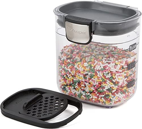 Progressive PKS-401 1.5 Cup Mini Prokeeper+ Airtight Silicone Seal Storage Container Great For Spices & Baking Acessories (4- Piece) - size: 4- Piece